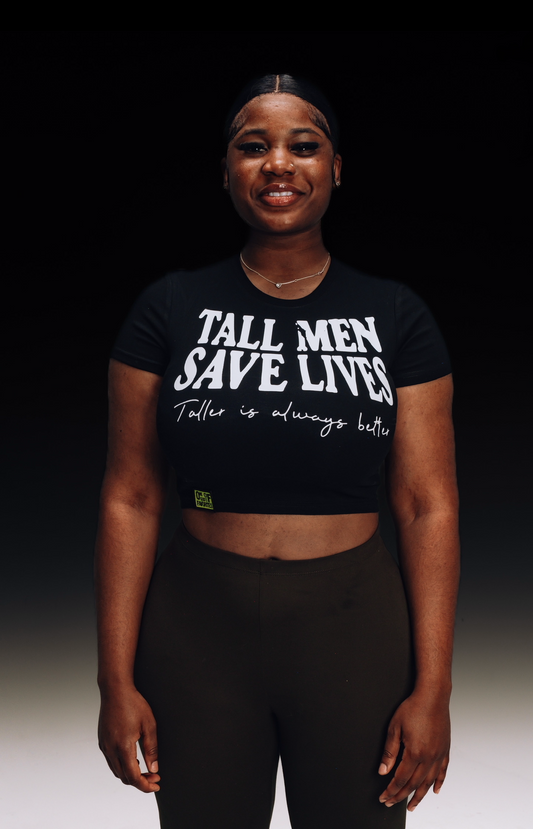 Tall Men Save Lives Crop Top